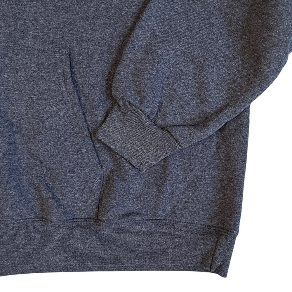 Hanes Men's Eco Smart Hoodie. Cotton Blend Heather Blue. XL #1526 - Picture 5 of 7